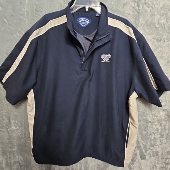 Callaway Other - Callaway Men's XL  Golf Sport Outerwear Pullover Windbreaker Shirt Blue Beige